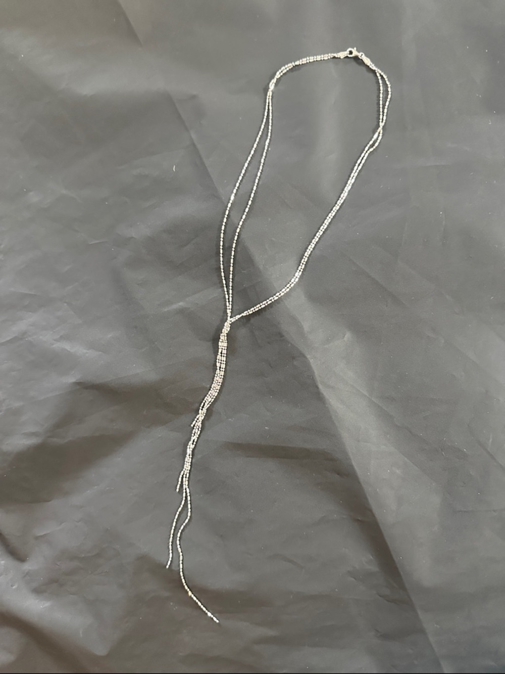 Sterling Silver Lariat Necklace